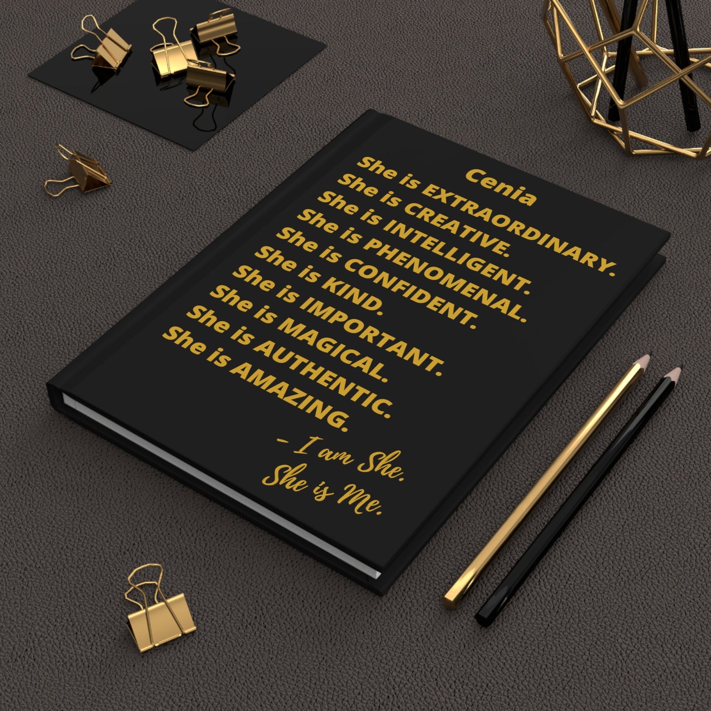 Personalized "I am Extraordinary" Hardcover Journal Matte