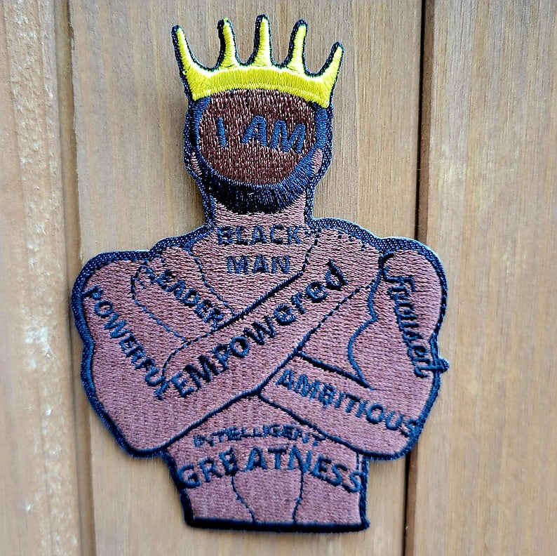 I am Black King embroidered