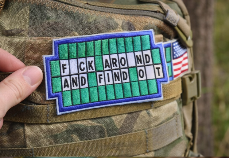 F Around and Find Out Patch – Bold Statement Embroidered Patch, Funny Attitude Patch, Iron On Patch, Streetwear Patch