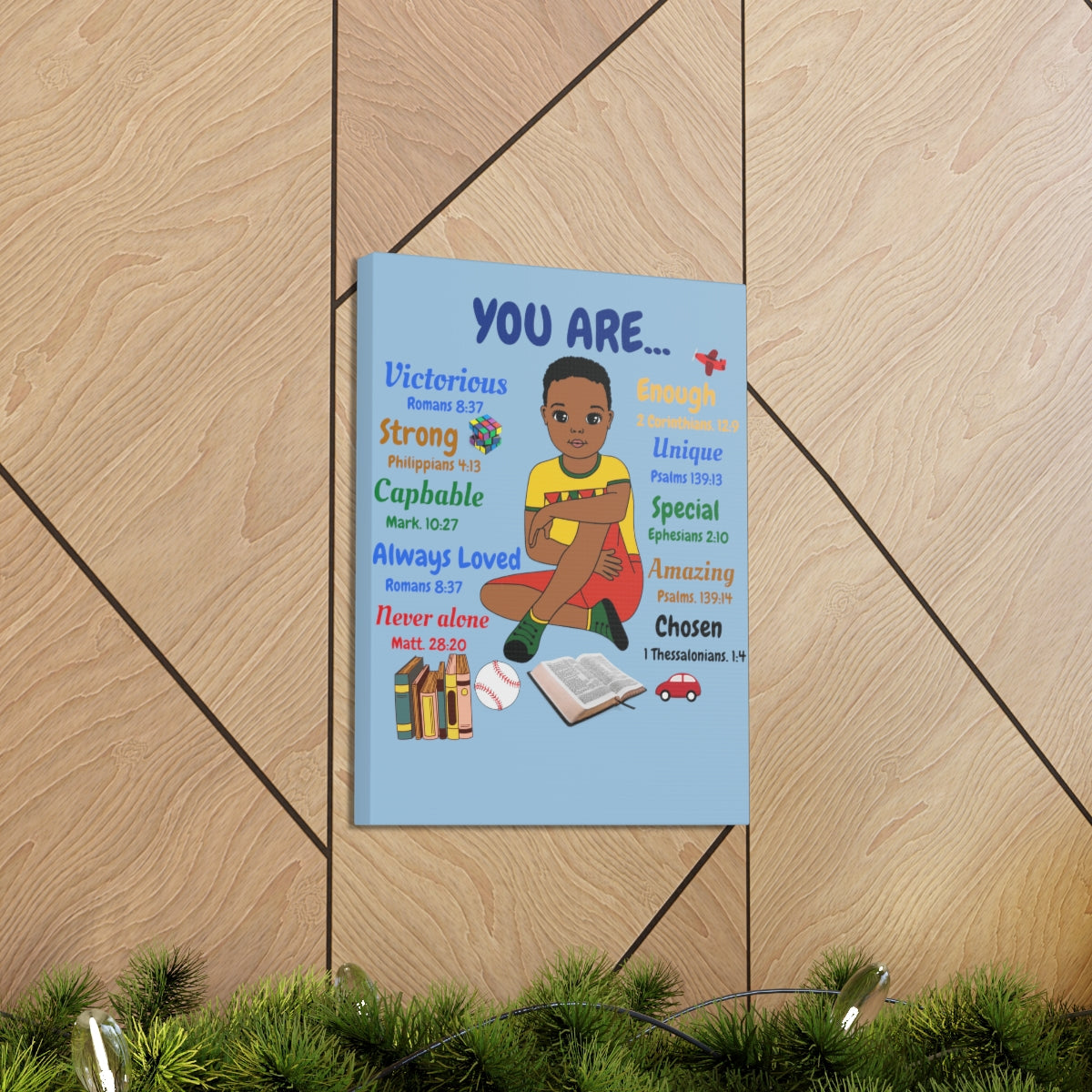 God Says "You are....." canvas