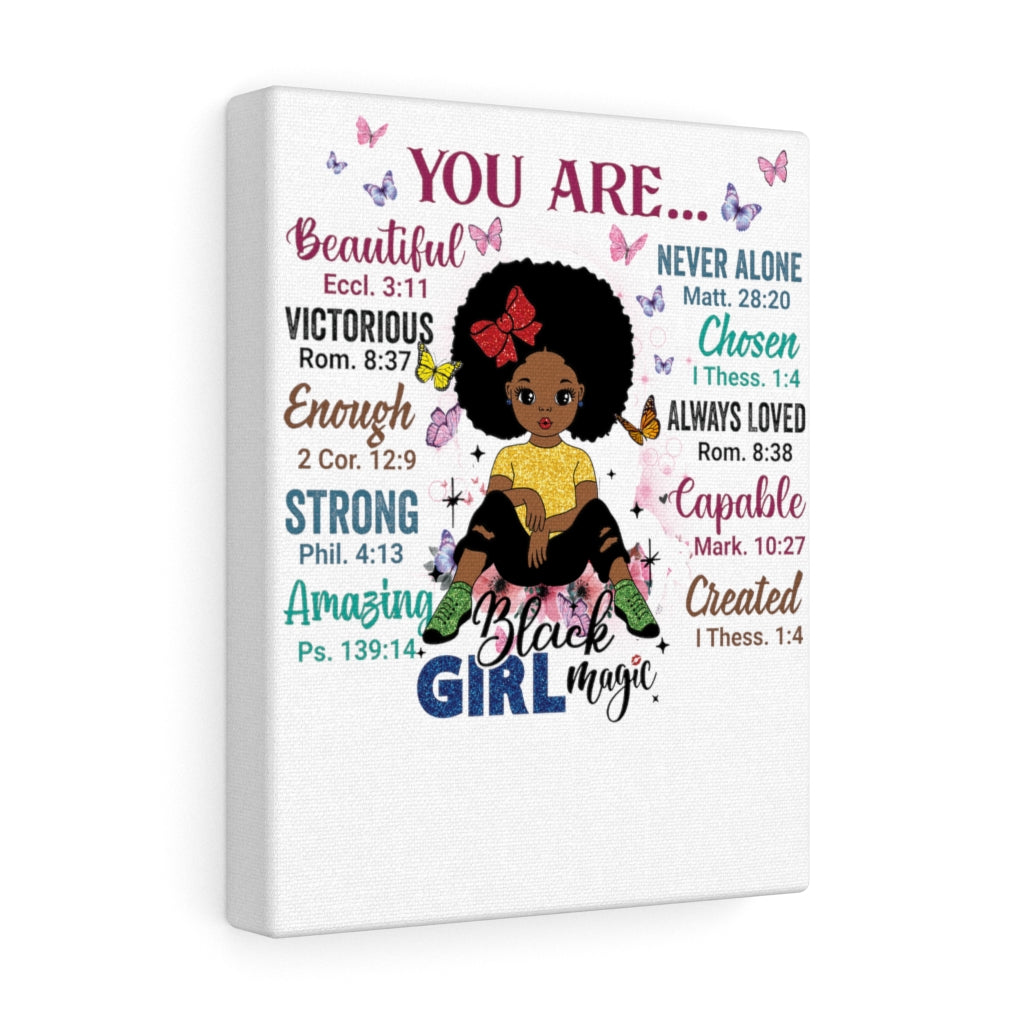 God Says "You are Black Girl Magic" canvas