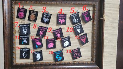 Horoscope Zodiac Patch  (embroidered Iron/sew on)