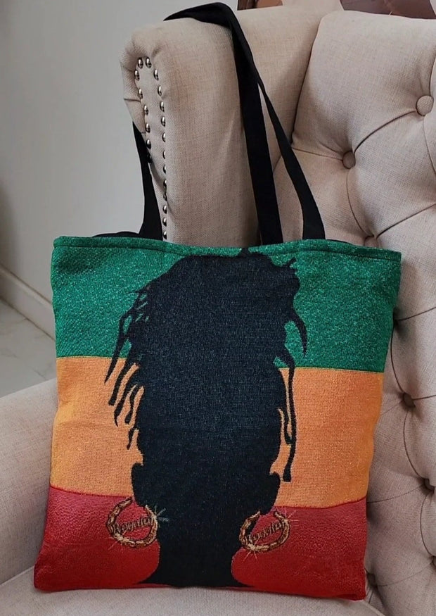 Rasta girl silhouette Tote Bag