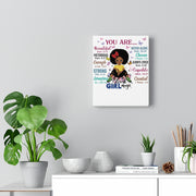 God Says "You are Black Girl Magic" canvas