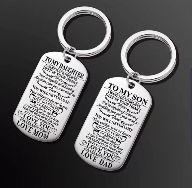 GoodVibes® Keychain For Son/Daughter/Sister/husband