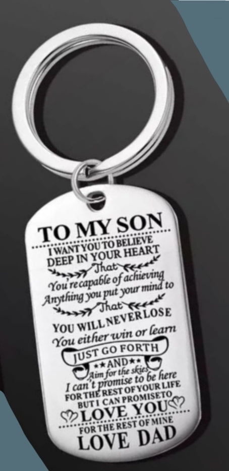 GoodVibes® Keychain For Son/Daughter/Sister/husband