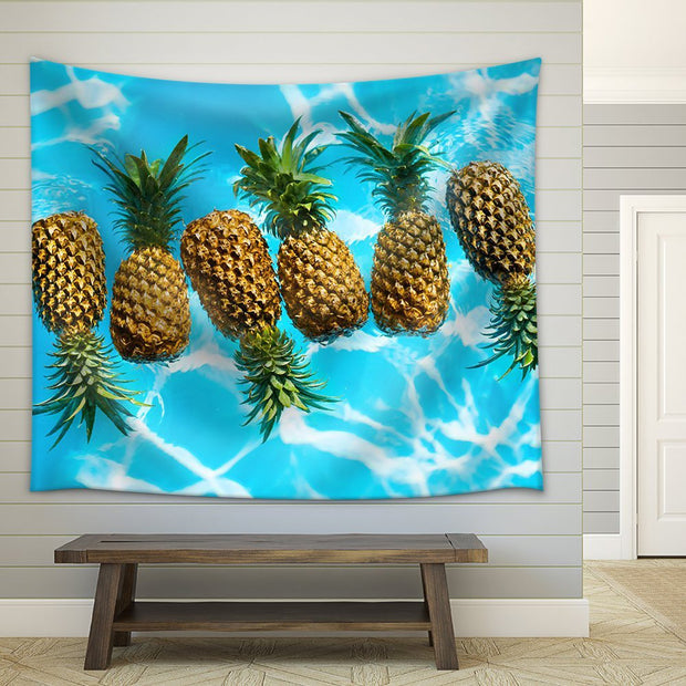 Swimming Pineapples Tapestry