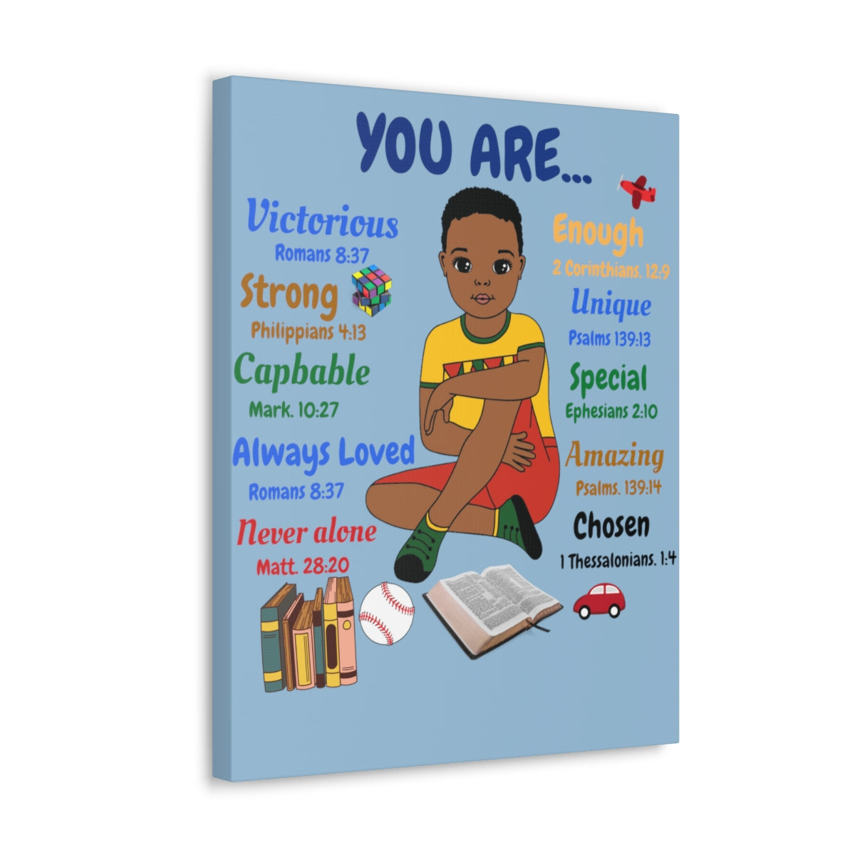 God Says "You are....." canvas
