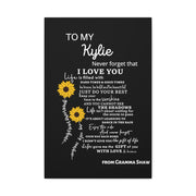 PERSONALIZED - To Granddaughter Canvas Gallery Wraps