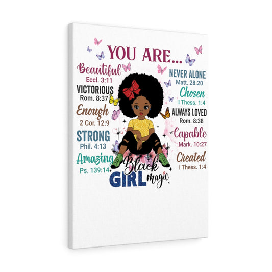 God Says "You are Black Girl Magic" canvas