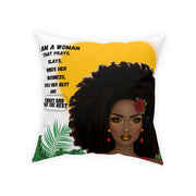 Black beautiful lady pillow