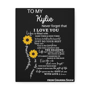 PERSONALIZED - To Granddaughter Canvas Gallery Wraps