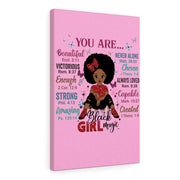 God Says "You are Black Girl Magic" canvas