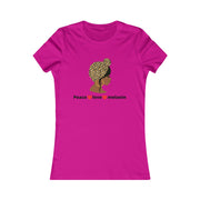 Peace, love, Melanin Women's Favorite Tshirt