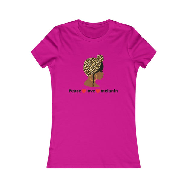 Peace, love, Melanin Women's Favorite Tshirt