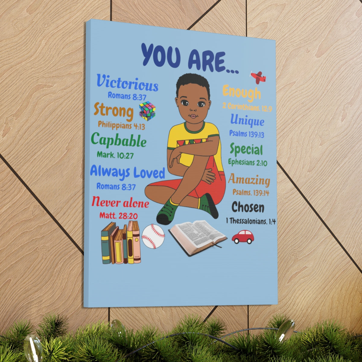 God Says "You are....." canvas