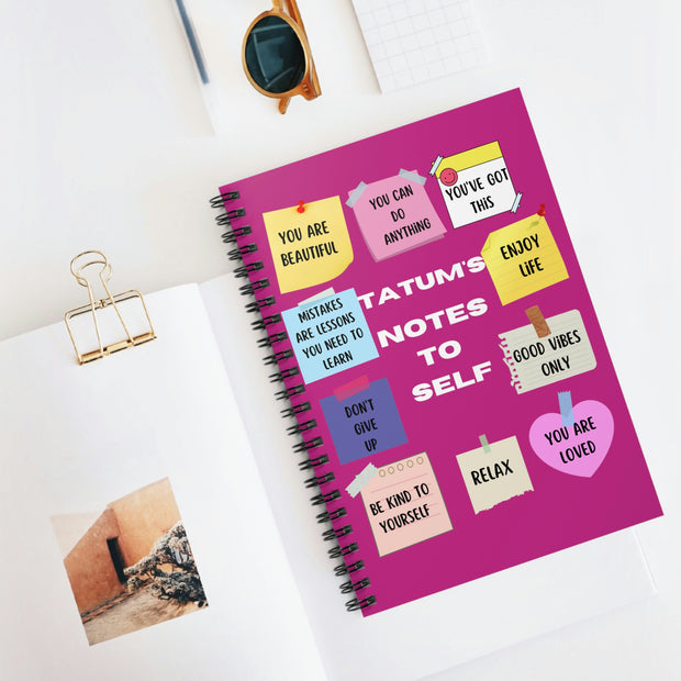 Note to Self Spiral Notebook - Ruled Line