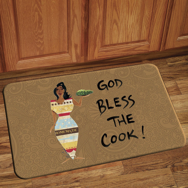 God Blessed the cook Interior Floor Mat