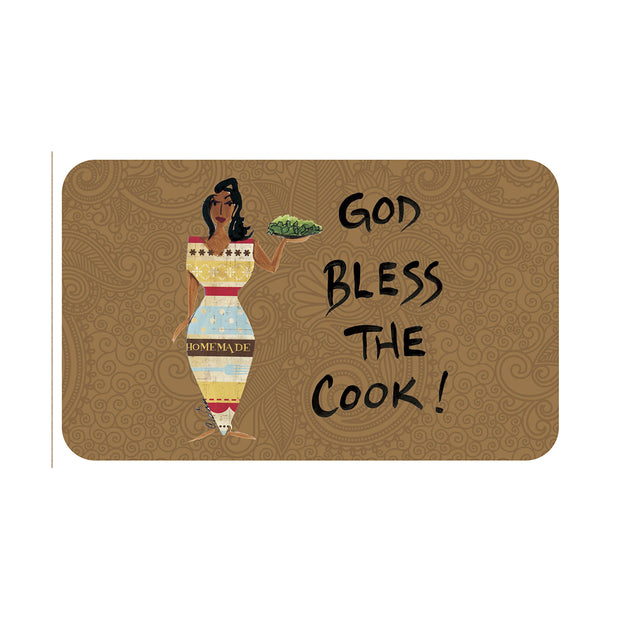 God Blessed the cook Interior Floor Mat