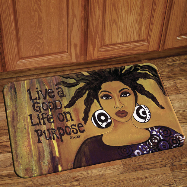 Live a Good life on Purpose Interior Floor Mat