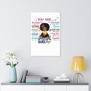 God Says "You are Black Girl Magic" canvas