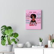 God Says "You are Black Girl Magic" canvas