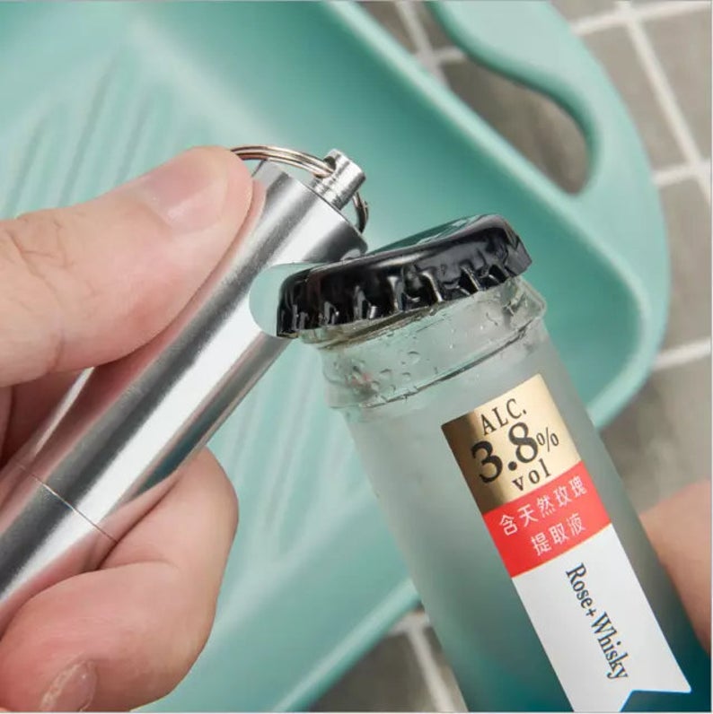 Portable Stainless Steel Straw Stainless Steel Collapsible Metal Straw, Brush & bottle opener