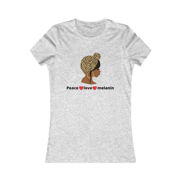 Peace, love, Melanin Women's Favorite Tshirt