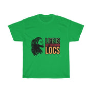 Life is better with locs Heavy Cotton T-shirt