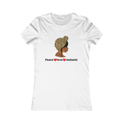 Peace, love, Melanin Women's Favorite Tshirt