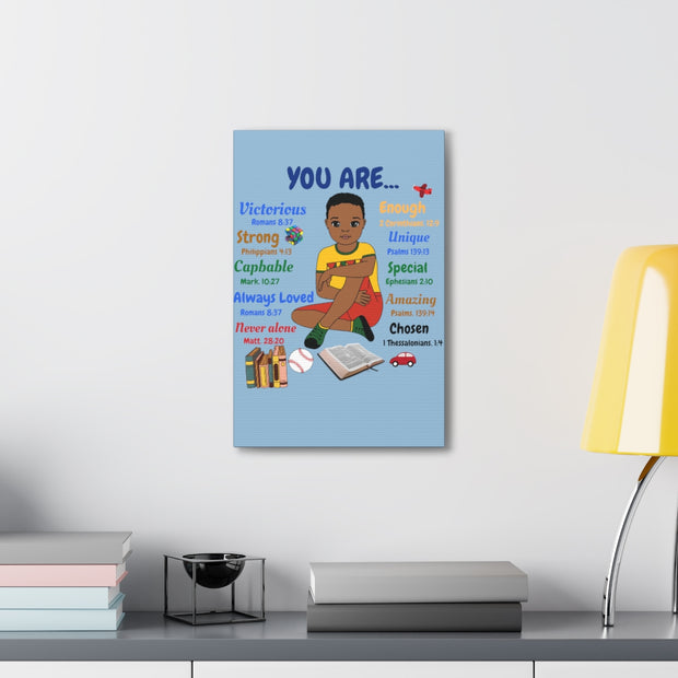 God Says "You are....." canvas