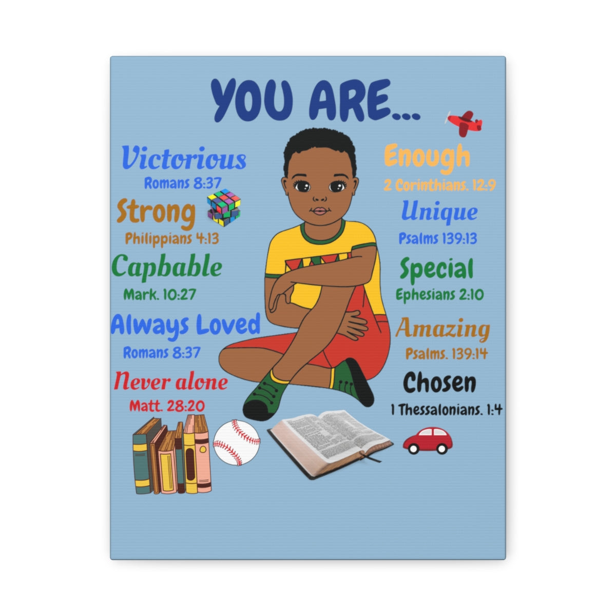 God Says "You are....." canvas